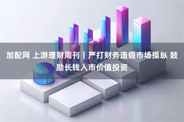 加配网 上游理财周刊｜严打财务造假市场操纵 鼓励长钱入市价值投资