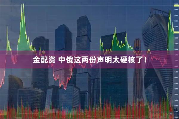 金配资 中俄这两份声明太硬核了！